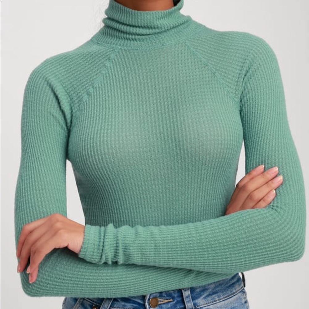Free People Lulus Sage Bodysuit